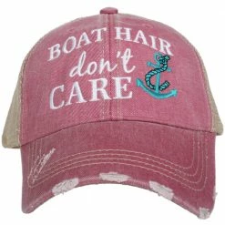 Katydid Boat Hair Don't Care Trucker Hat