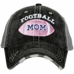 Katydid Pink Football Mom Trucker Hat CAPS & HATS