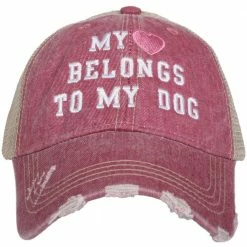 Katydid CAPS & HATS My Heart Belongs To My Dog Trucker Hat