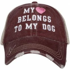 Katydid CAPS & HATS My Heart Belongs To My Dog Trucker Hat