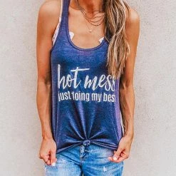 Katydid Hot Mess Just Doing My Best Women's Tank Top