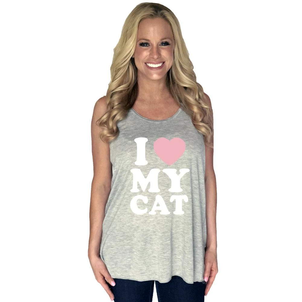 Katydid I Love My Cat Tank Top TEES, TOPS & PULLOVERS 1 Katydid I Love My Cat Tank Top TEES, TOPS & PULLOVERS