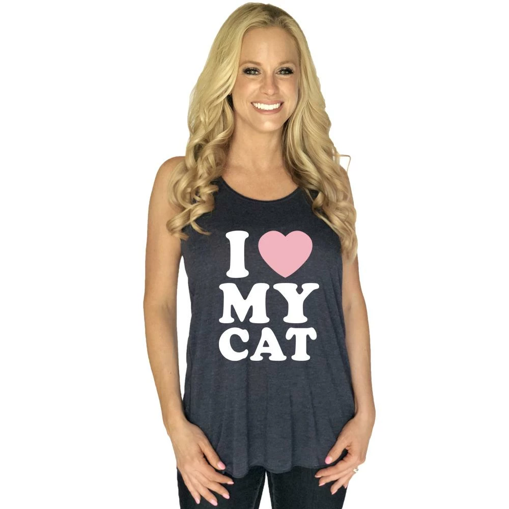 Katydid I Love My Cat Tank Top TEES, TOPS & PULLOVERS 2 Katydid I Love My Cat Tank Top TEES, TOPS & PULLOVERS
