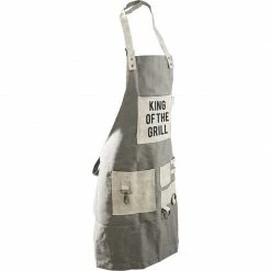 Pavilion King Of The Grill Canvas Grillng Apron
