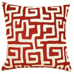 Square Feathers Lucy Maze Throw Pillow