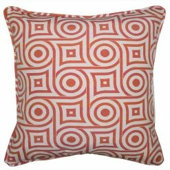 Square Feathers BED & SOFA Lantana Maze Throw Pillow