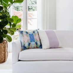 Laura Park Designs Lavender Velvet Panel Pillow