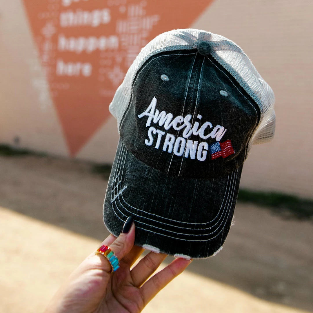Katydid America Strong Women's Trucker Hat 1 Katydid America Strong Women's Trucker Hat