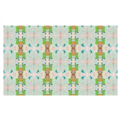 Laura Park Designs Rugs Monet's Garden Green Floor Mat