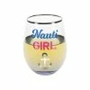 Pavilion Nauti Girl Stemless Wine Glass Drinkware