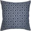 Square Feathers Navy Diamonds Throw Pillow