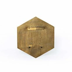 Four Hands Outdoor Living Ozur Hexagon Brass Wall Planter 6 Four Hands Outdoor Living Ozur Hexagon Brass Wall Planter