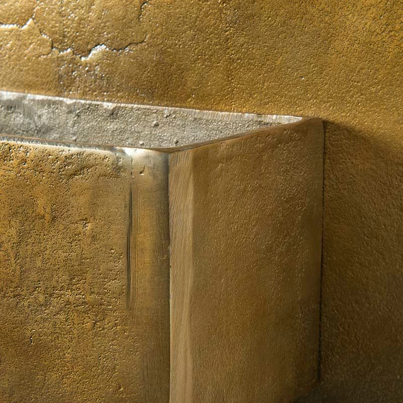 Four Hands Outdoor Living Ozur Hexagon Brass Wall Planter 4 Four Hands Outdoor Living Ozur Hexagon Brass Wall Planter