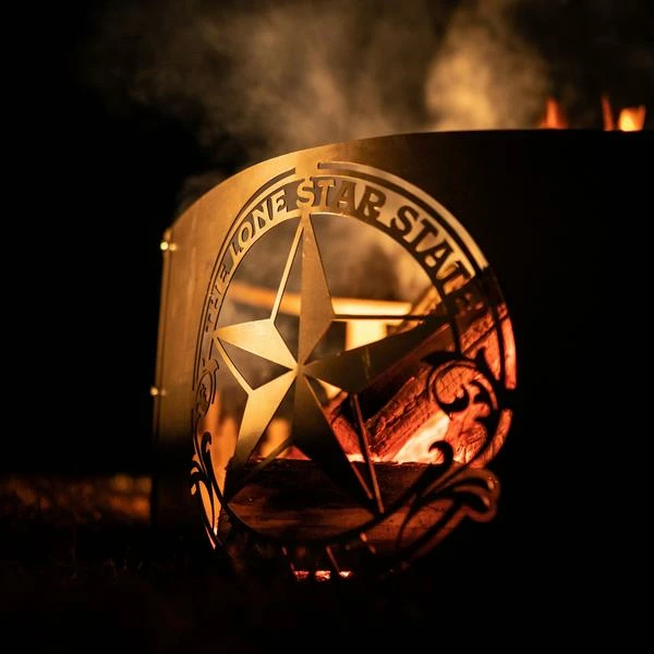 Precision Metal Art Lone Star State Fire Pit Ring 3 Precision Metal Art Lone Star State Fire Pit Ring
