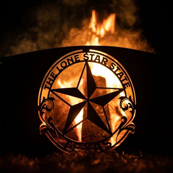 Precision Metal Art Lone Star State Fire Pit Ring 2 Precision Metal Art Lone Star State Fire Pit Ring