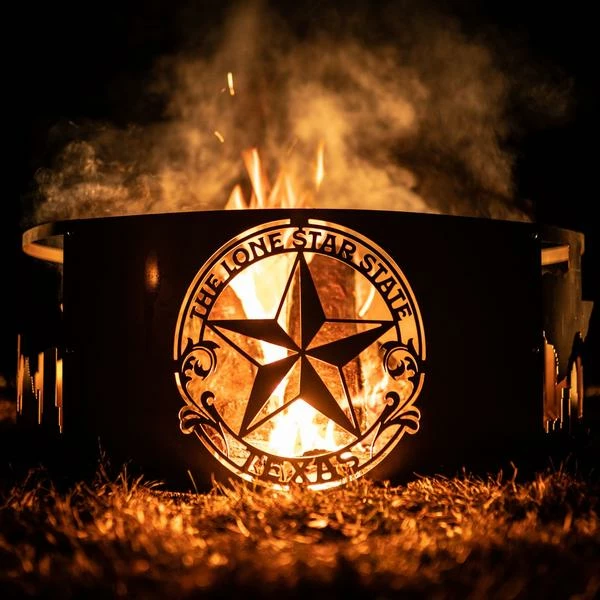 Precision Metal Art Lone Star State Fire Pit Ring 1 Precision Metal Art Lone Star State Fire Pit Ring