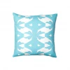 Laura Park Designs BED & SOFA Palm Blue Linen Throw Pillow