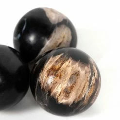 Four Hands Petrified Wood Balls, Set Of 3 GIFTS