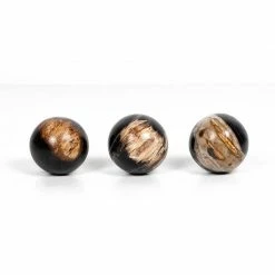 Four Hands Petrified Wood Balls, Set Of 3 GIFTS
