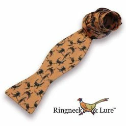 Ringneck & Lure MENSWEAR & ESSENTIALS Crab & Salmon Bow Tie