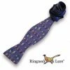Ringneck & Lure Elephants Navy Blue Bow Tie