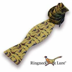 Ringneck & Lure MENSWEAR & ESSENTIALS Gamebirds Olive Bow Tie