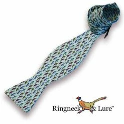 Ringneck & Lure MENSWEAR & ESSENTIALS Lake Lures Teal Bow Tie