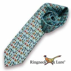 Ringneck & Lure Buoys Sky Blue Necktie