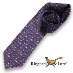 Ringneck & Lure MENSWEAR & ESSENTIALS Elephants Navy Necktie