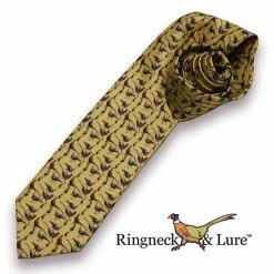 Ringneck & Lure Gamebirds Olive Necktie