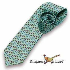 Ringneck & Lure Lake Lures Teal Necktie MENSWEAR & ESSENTIALS