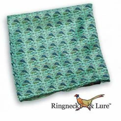 Ringneck & Lure Atlantic Green Gamefish Pocket Square MENSWEAR & ESSENTIALS