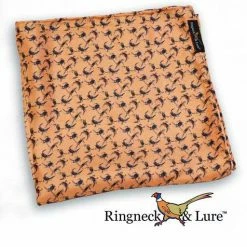 Ringneck & Lure Crabs Salmon Pocket Square MENSWEAR & ESSENTIALS