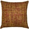 Square Feathers Red Fancy Throw Pillow BED & SOFA