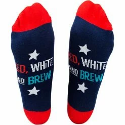 Pavilion Red, White And Brew Socks