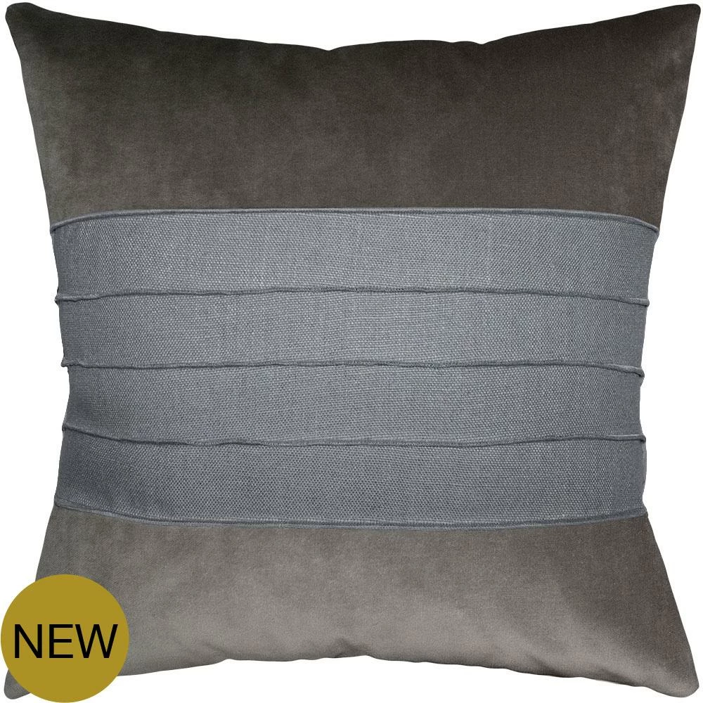 Square Feathers Reese Graphite Grey Cloud Throw Pillow BED & SOFA 1 Square Feathers Reese Graphite Grey Cloud Throw Pillow BED & SOFA