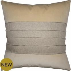 Square Feathers BED & SOFA Reese Linen Cement Throw Pillow