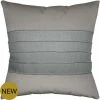 Square Feathers BED & SOFA Reese Pewter Sharkskin Throw Pillow