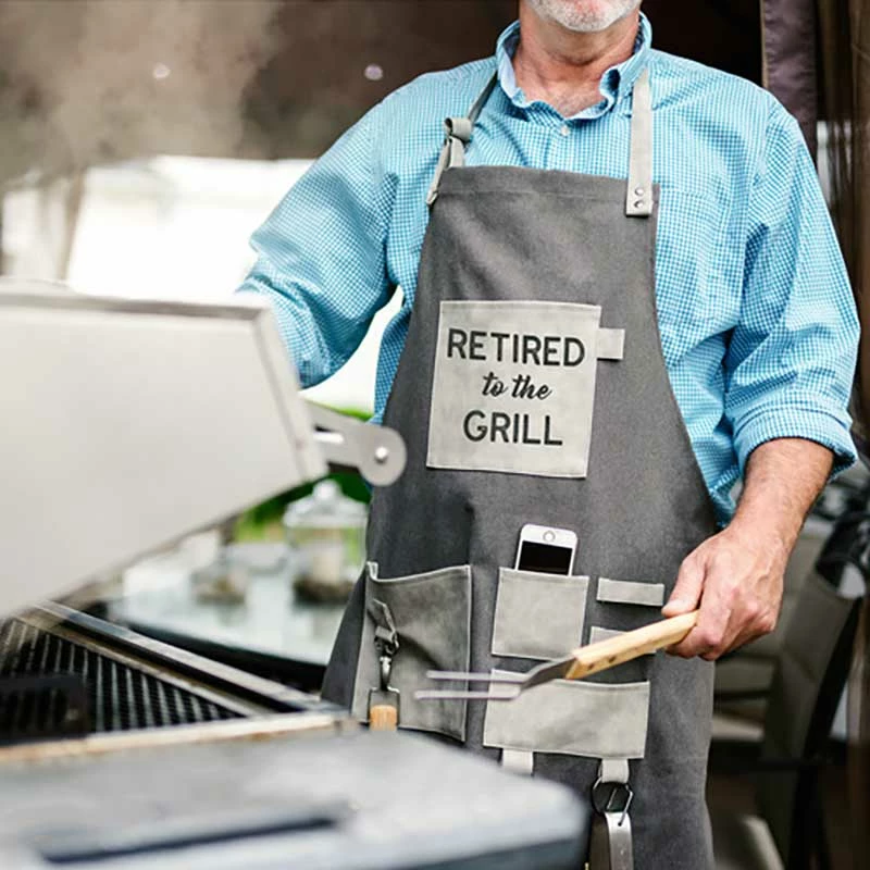 Pavilion Retired To The Grill Apron MENSWEAR & ESSENTIALS 3 Pavilion Retired To The Grill Apron MENSWEAR & ESSENTIALS
