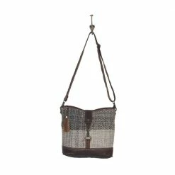 Myra Bag Rough Textured Shoulder Bag