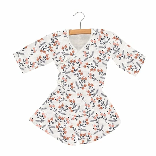 Newcastle Classics KID'S CLOTHING & ACCESSORIES Dahlia Floral Bamboo Mini Wrap Dress 1 Newcastle Classics KID'S CLOTHING & ACCESSORIES Dahlia Floral Bamboo Mini Wrap Dress