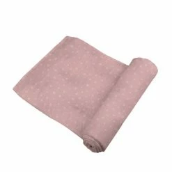 Newcastle Classics Pink Pearl Polka Dot Bamboo Swaddle KID'S CLOTHING & ACCESSORIES