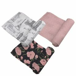 Newcastle Classics London, Paris, New York Swaddle 3-Pack