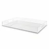 Square Feathers DECOR & ROOM ACCESSORIES Mirror Tray In Lucite