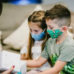 Pavilion Santa Dog Kid's Mask JEWELRY & ACCESSORIES