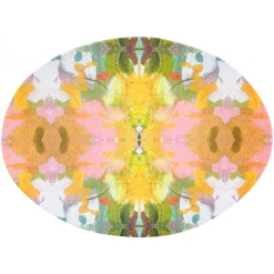 Laura Park Designs Jardin Yellow Melamine Serving Platter