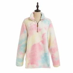 Katydid TEES, TOPS & PULLOVERS Tie Dye Faux Fur Women's Sherpa Pullover (#1) 9 Katydid TEES, TOPS & PULLOVERS Tie Dye Faux Fur Women's Sherpa Pullover (#1)