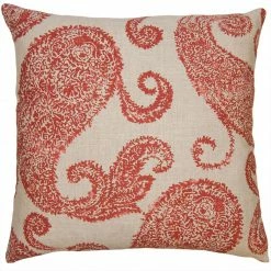 Square Feathers BED & SOFA Tulum Paisley Throw Pillow