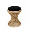 Padma's Plantation Vintage Rattan Stool