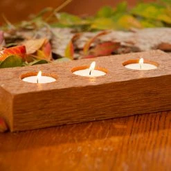 Blue Valley Woodworks Cedar Tealight Candle Holder PERSONAL PAMPERING